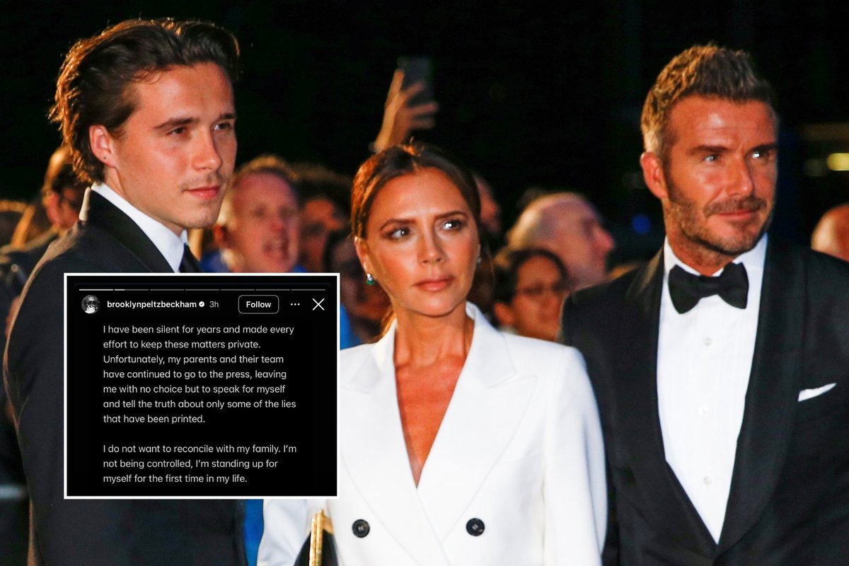 Beckhamų konflikte sūnus Brooklynas nutraukė tylą: paviešino šokiruojančias šeimos paslaptis