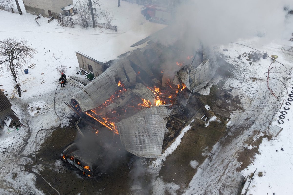 Kupiškio rajone sudegė gyvūnų prieglauda