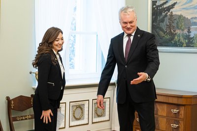 Allison Reed ir Gitanas Nausėda