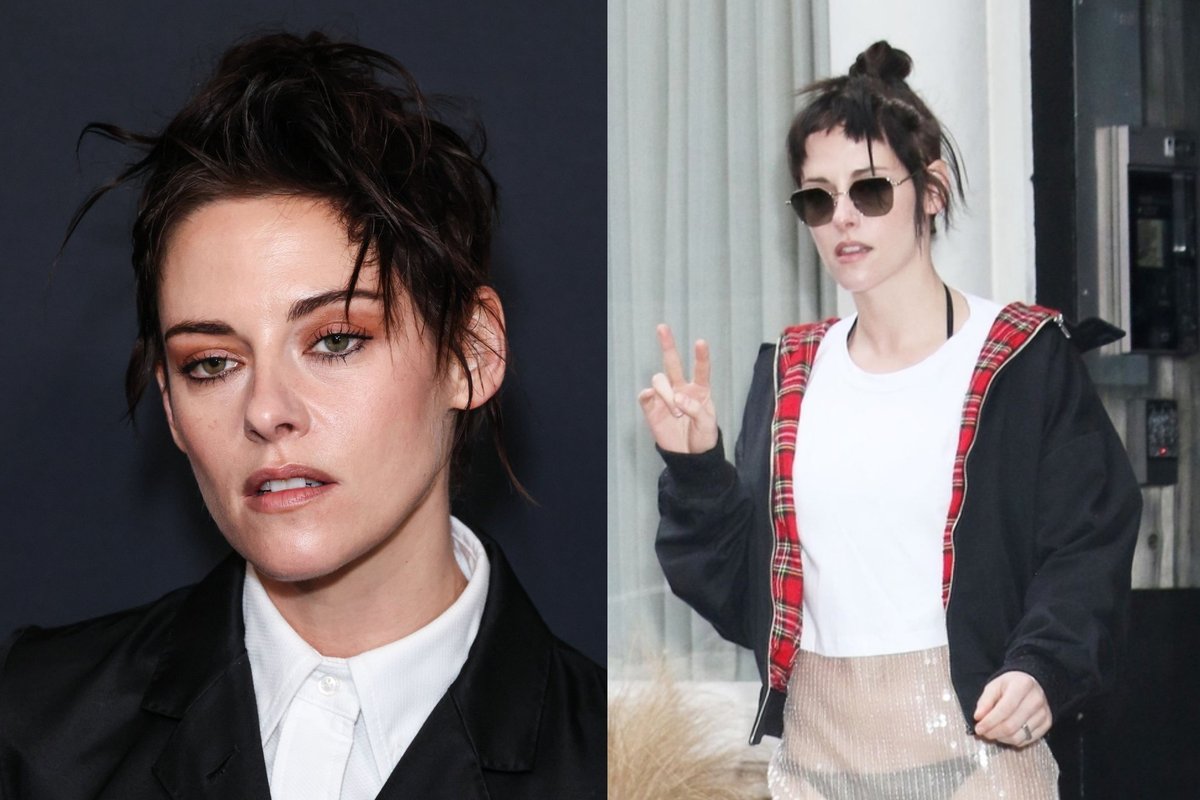 Viskas kaip ant delno: Kristen Stewart į žiemos šaltį žengė su perregimu sijonu