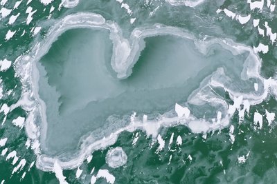 Užšalo Vengrijoje telkšantis Balatono ežeras