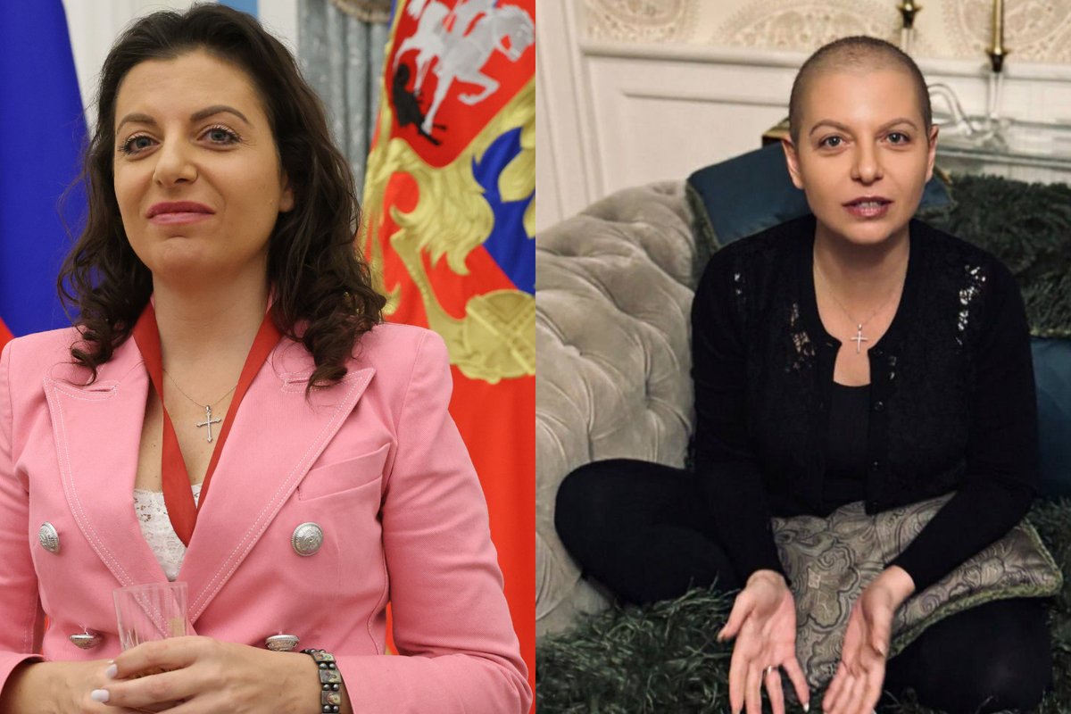 Rusijos propagandistė Margarita Simonian – sunkiai atpažįstama