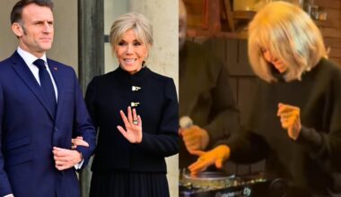 Brigitte Macron pamiršo kuklumą: vaizdo įraše – kita Prancūzijos pirmosios ponios pusė
