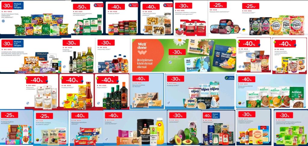 Maxima Akcijos ir Grupinės nuolaidos