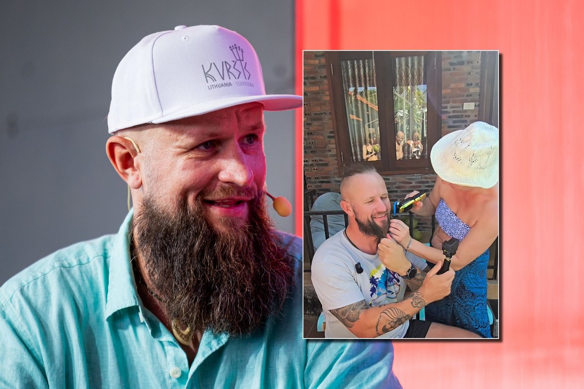 Keliautojas Aurimas Mockus nustebino išvaizdos pokyčiais