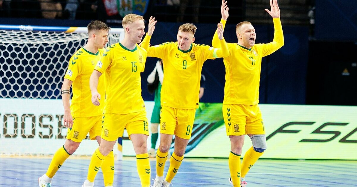 Lietuva prieš lemiamą futsalo vakarą Kaune: viltis dar gyva