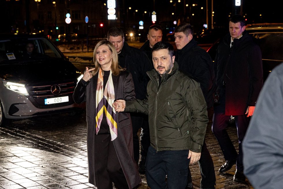 Į Vilnių atvyko V. Zelenskis (Paulius Peleckis/ BNS nuotr.)