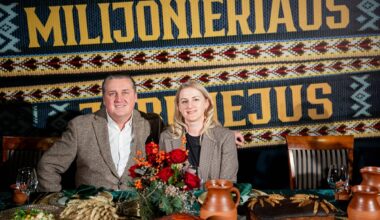 Netikėtame „jubiliejuje“ prie stalo – ir Skirmantas Malinauskas su žmona Dalia