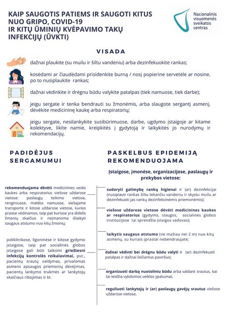 Kaip saugotis gripo?