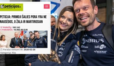 Internete plinta peticija dėl pirmosios šalies poros keitimo: siūlomi Martirosian ir Žala