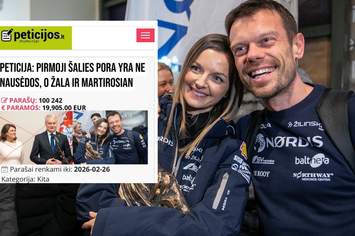 Internete plinta peticija dėl pirmosios šalies poros keitimo: siūlomi Martirosian ir Žala