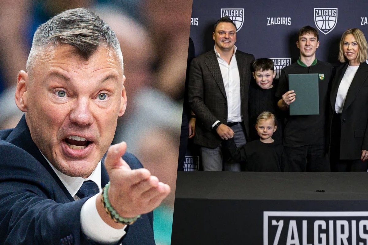 Jasikevičius dviem žodžiais sureagavo į krikštasūnio sutartį su „Žalgiriu“