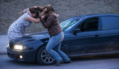 Dėl užstatyto automobilio – aršios moterų grumtynės: gatvėje vartėsi kaip katės