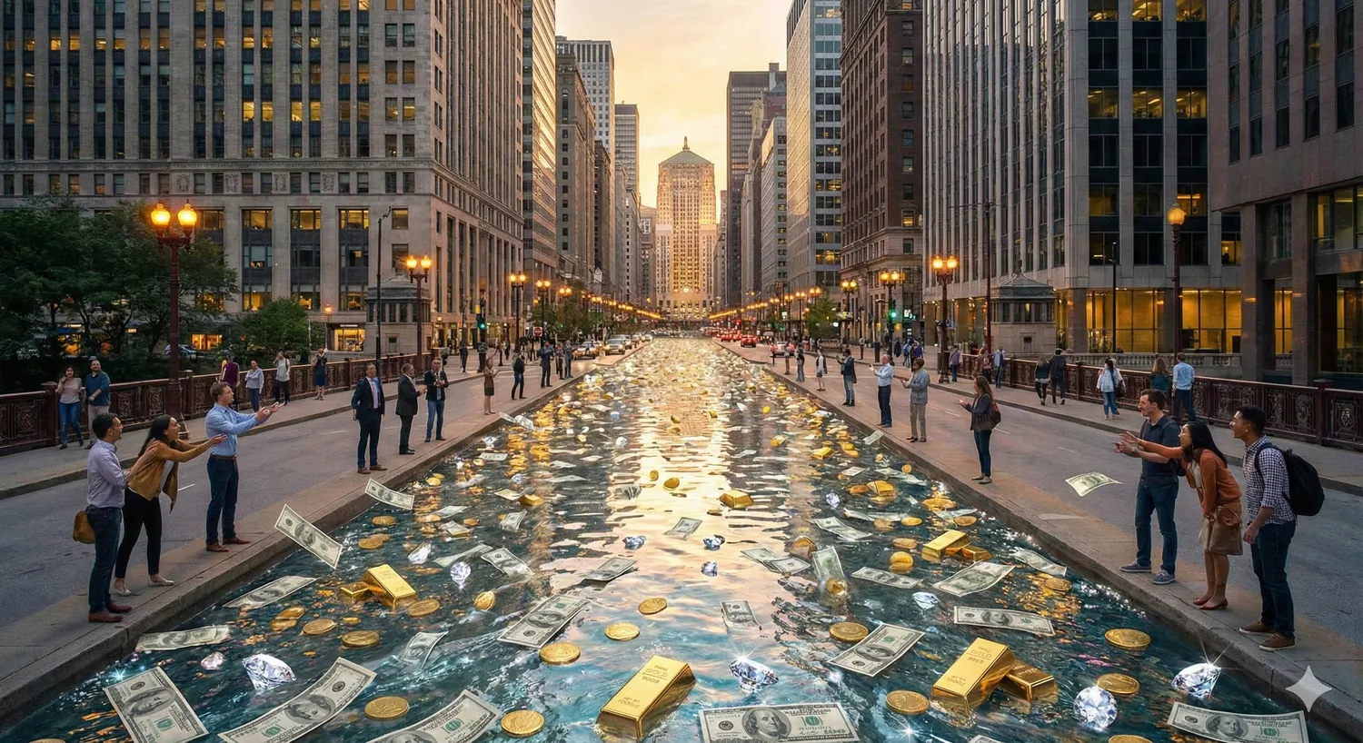 Pinigų, deimantų ir turtų upė / DI nuotr.