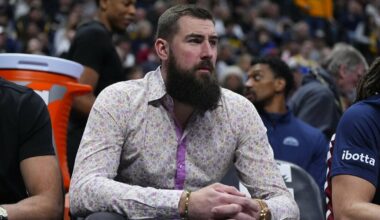 Valančiūnas stebėjo „Nuggets“ sutriuškinimą | Sportas.lt