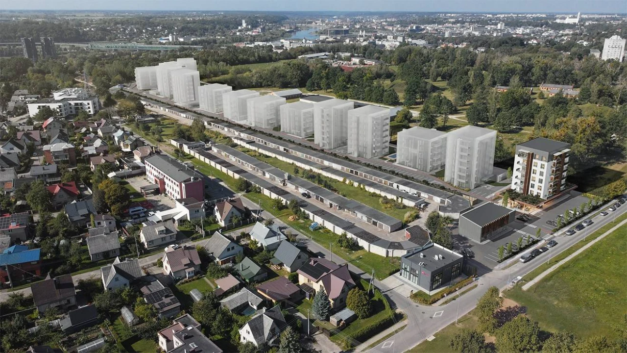 Kaune dygsta 40 mln. Eur vertės daugiabučių kvartalas su lauko baseinais