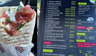 Kebabų kainos Basanavičiaus gatvėje stebina lankytojus