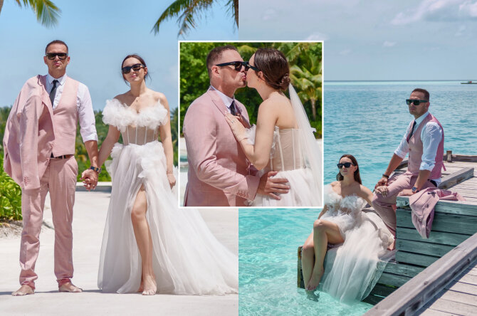 Asmeninio archyvo nuotr./Algimantas Minalga-Soliaris su žmona Monika