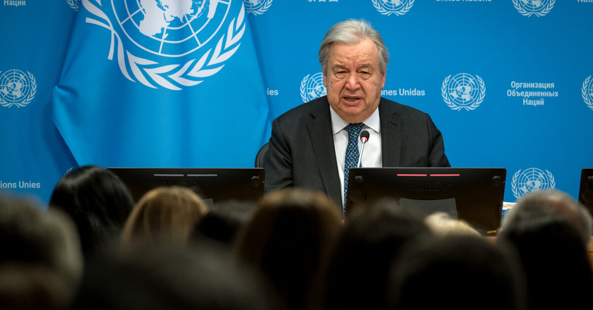 Antonio Guterresas įspėja, kad JT gresia finansinis žlugimas