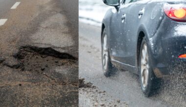 Vairuotojai stebisi nuo šalčio sutrūkusia pagrindine šalies magistrale