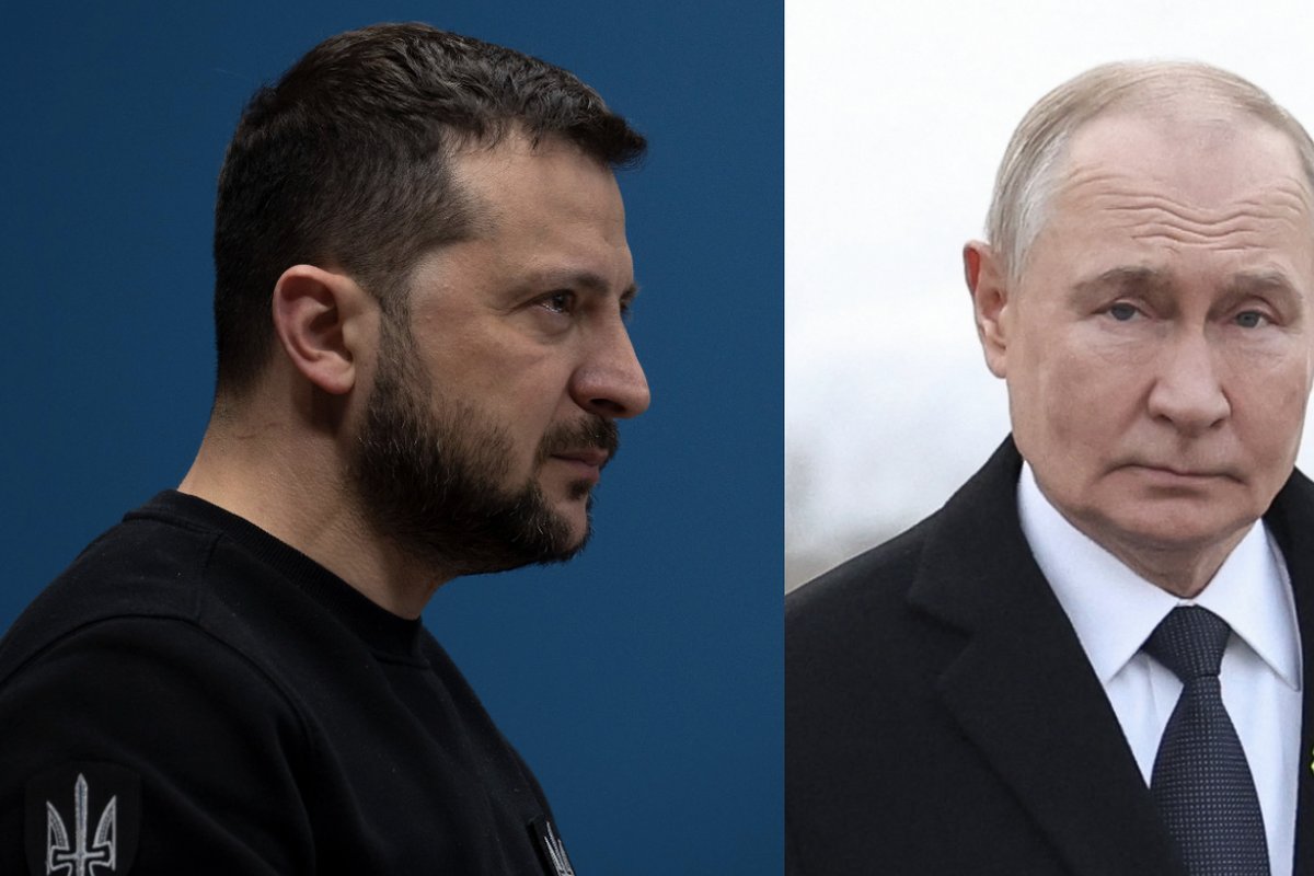 Karas Ukrainoje. Ukrainos URM: Zelenskis pasirengęs susitikti su Putinu - Delfi