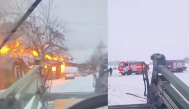 Rietave užsidegė namas, o tarnybos per pusnis negalėjo privažiuoti: į pagalbą skubėjo ūkininkas