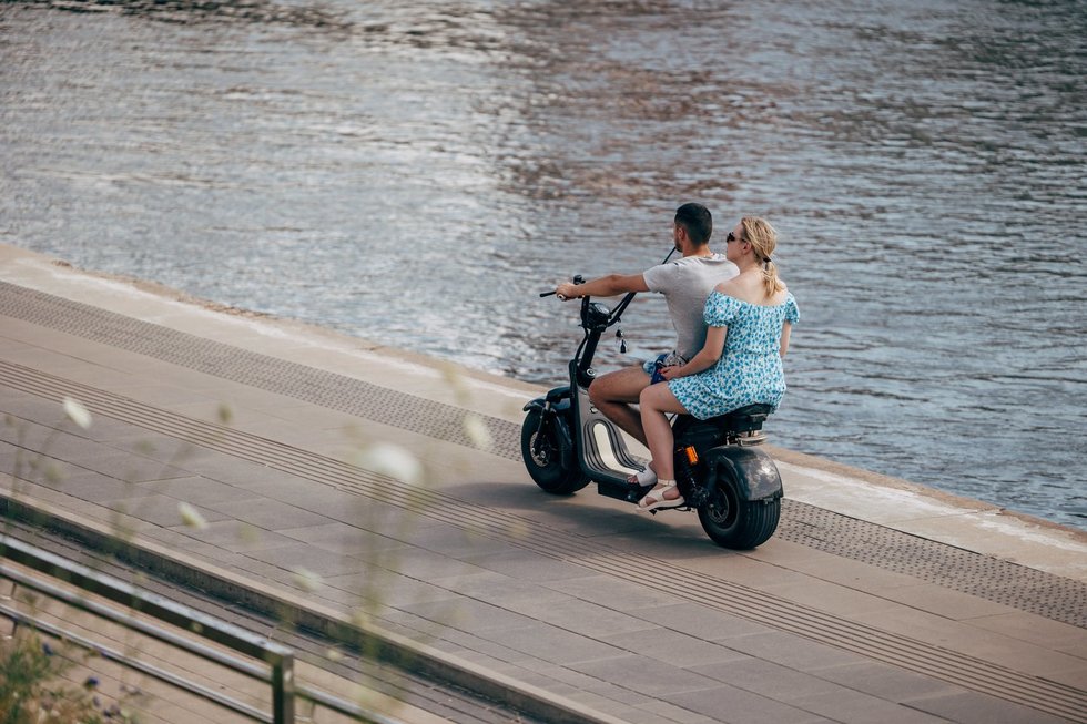 Mopedas. ELTA / Andrius Ufartas