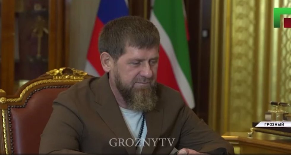 Ramzanas Kadyrovas (stop kadras)