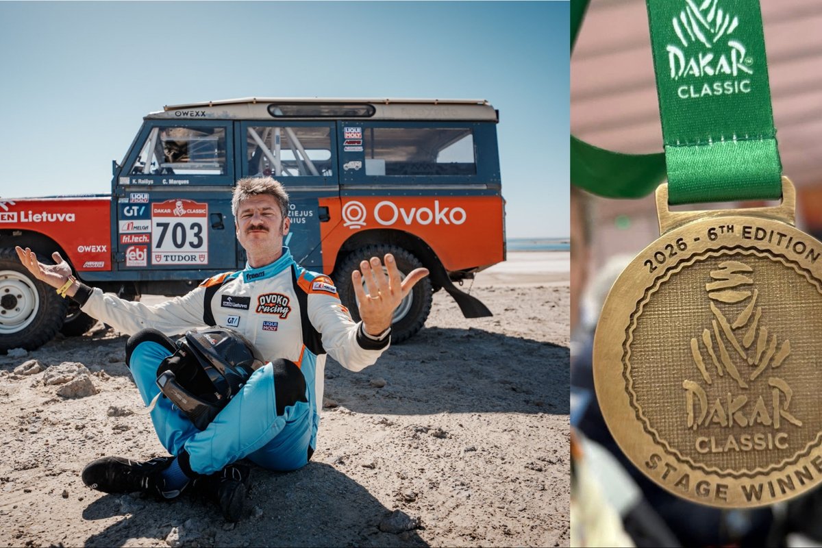 Karolis Raišys laimėjo dar vieną „Dakar Classic“ etapą