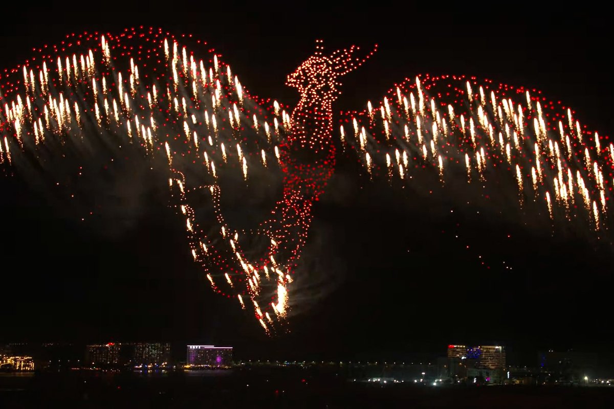 JAE 2026-uosius pasitiko įspūdingu bepiločių orlaivių rekordu ir fejerverkų šou