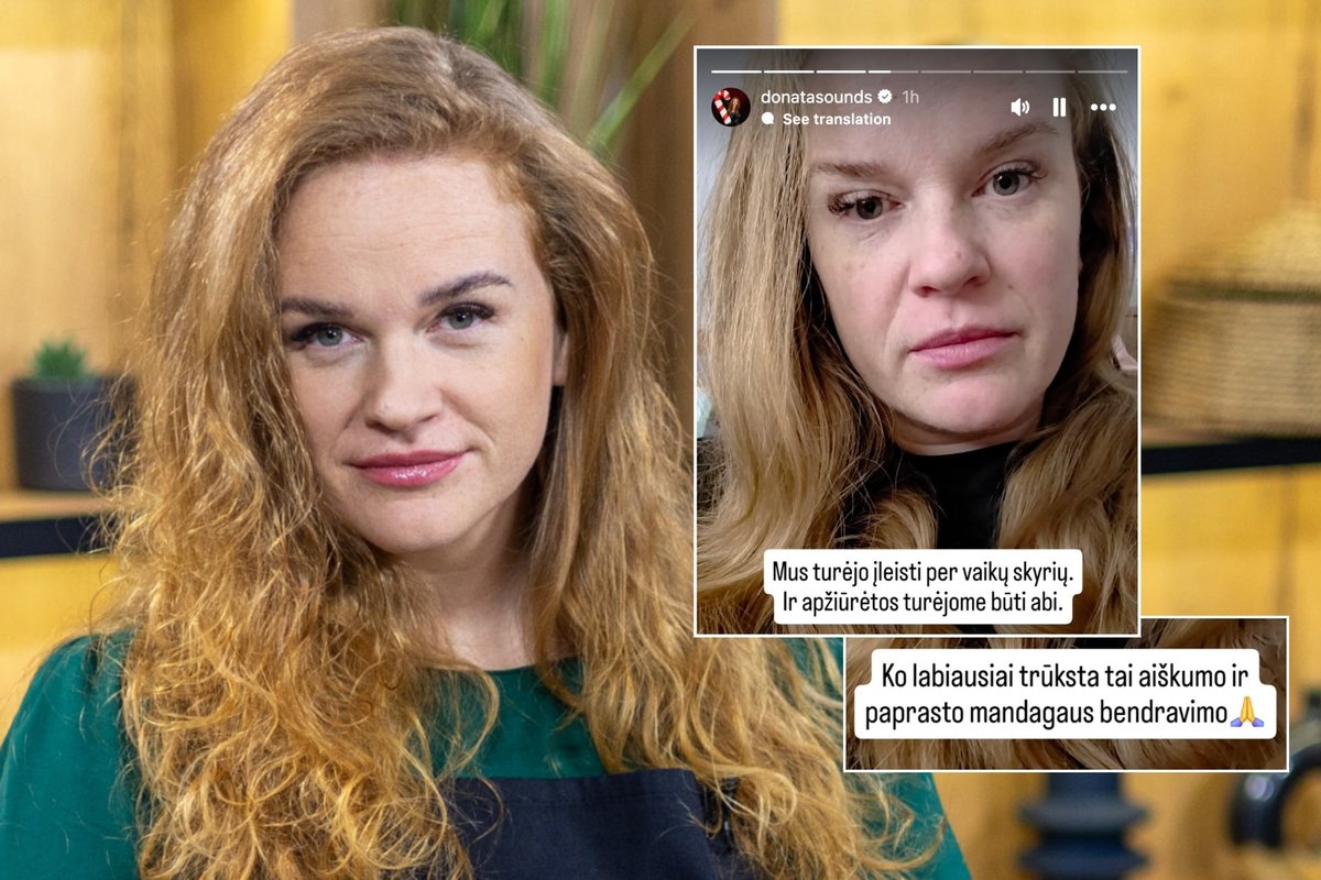Po nemalonios patirties ligoninėje Donata Virbilaitė sulaukė skambučio