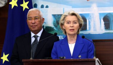 Von der Leyen: ES visapusiškai palaiko protestuotojus Irane