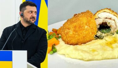 Volodymyro Zelenskio gimtadienio proga pagamino Kijevo kotletą