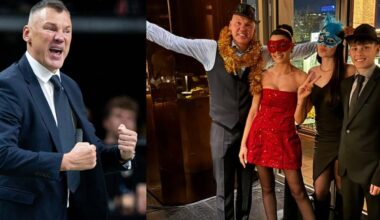 Stambule – įspūdingas Jasikevičiaus šeimos Naujųjų sutikimas: ryškūs aksesuarai ir kaukės