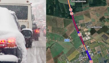 Pagrindinę šalies magistralę paralyžiavo avarija: susidarė kilometrinė spūstis, dalis kelio uždaryta