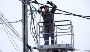 Ukraina praneša apie didžiulius elektros tiekimo sutrikimus dėl techninio gedimo
