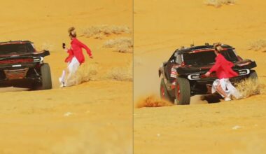 Dakaro ralio žiūrovė vos nesukėlė tragiškos avarijos