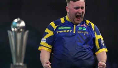 Didžiausią prizą smiginio istorijoje laimėjęs 18-metis Luke‘as Littleris – dukart PDC pasaulio čempionas