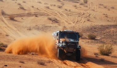 7-asis Dakaro GR: Žala pirmą kartą laimėjo greičio ruožą sunkvežimių klasėje, Baciuška finišo tiesiojoje nusileido Peterhanseliui ir buvo antras