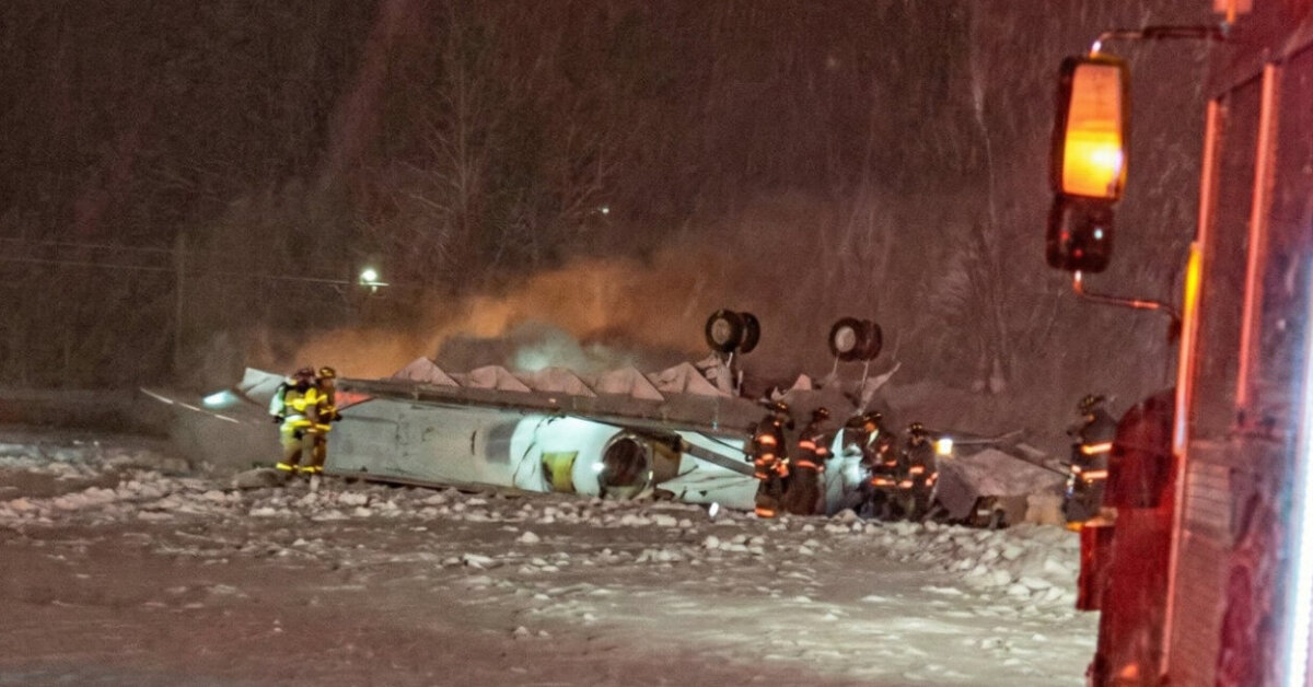 Paaiškėjo, kiek žmonių žuvo Meine per pūgą sudužus lėktuvui