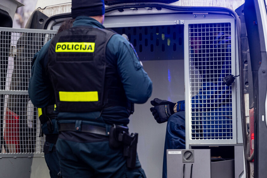 Pauliaus Peleckio / BNS nuotr./Sulaikytas įtariamasis nužudymu