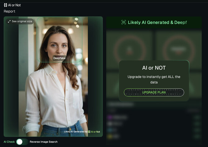 Ekrano nuotr. iš aiornot.com/Paskyroje naudojamas portretas yra sukurtas dirbtinio intelekto