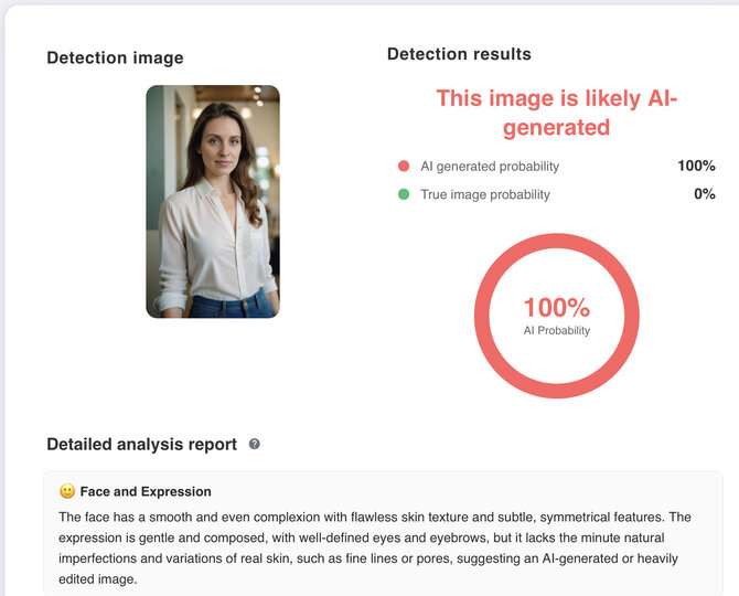Ekrano nuotr. iš decopy.ai/Paskyroje naudojamas portretas yra sukurtas dirbtinio intelekto