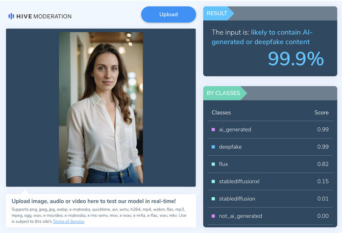 Ekrano nuotr. iš hivemoderation.com/Paskyroje naudojamas portretas yra sukurtas dirbtinio intelekto