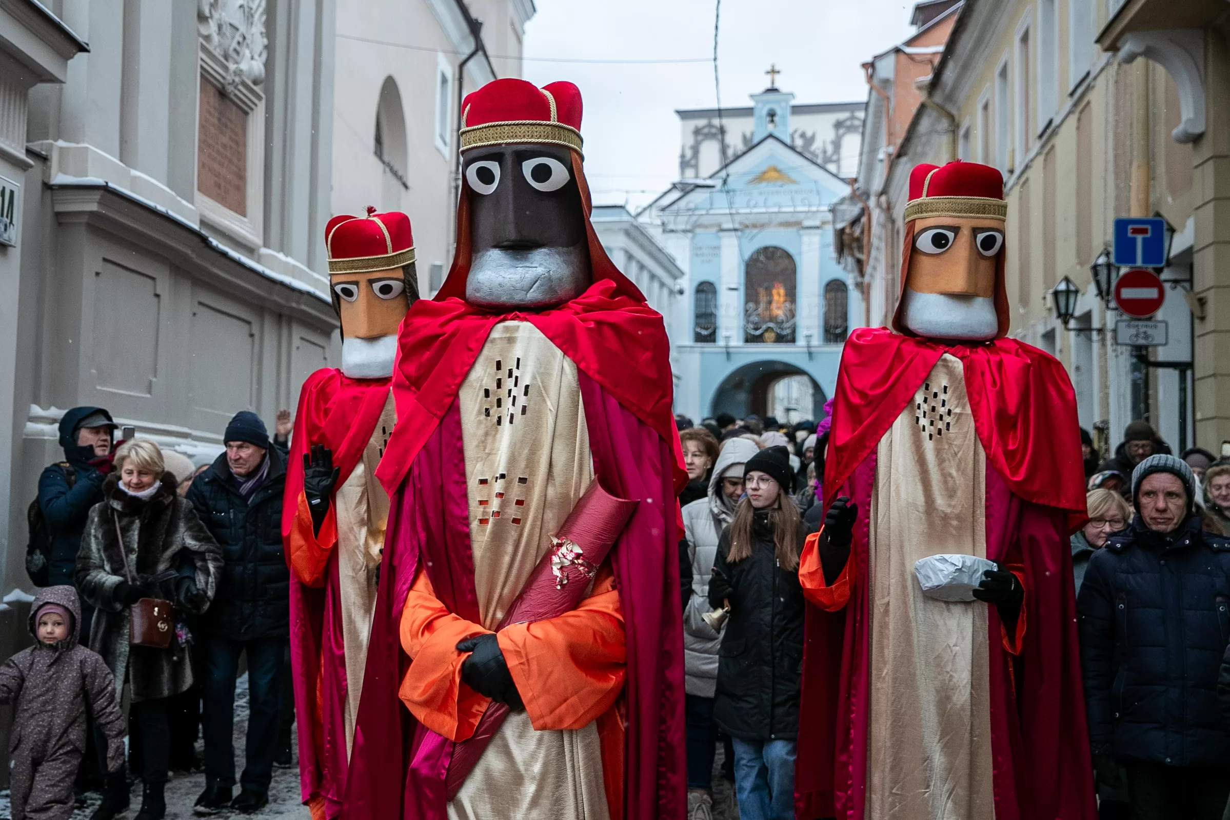 Tradicinė Trijų Karalių eisena Vilniuje 2024. Oresto Gurevičiaus / ELTA nuotrauka