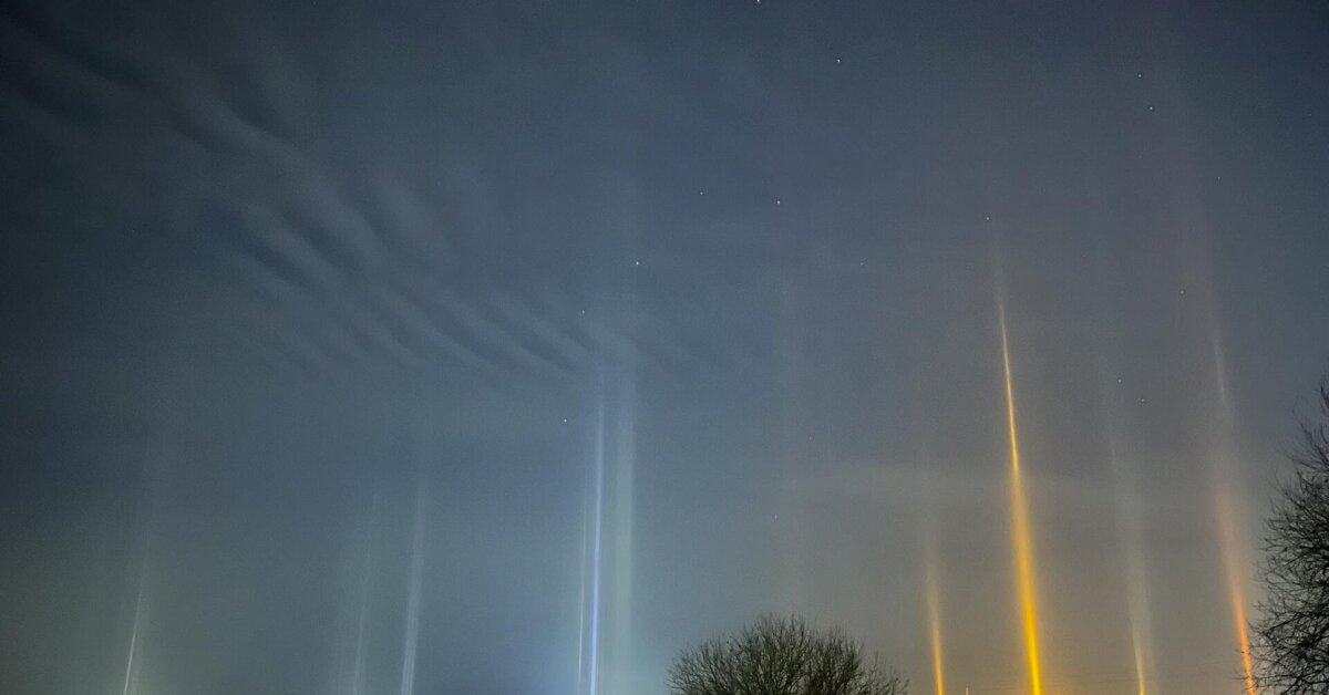 Lietuvoje pasirodė magiški šviesos stulpai: reiškinį galima stebėti plika akimi | Verslas