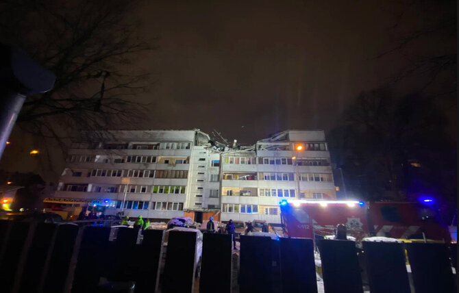 Ēriks Saksons/ TVNET GRUPA nuotr./Rygoje įgriuvo daugiabutis