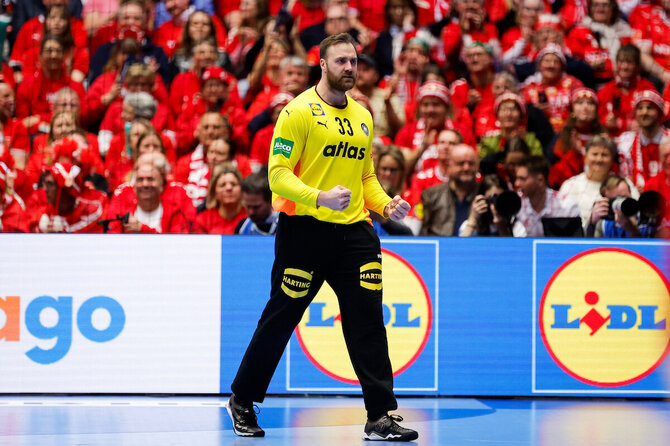 EHF / kolektiff nuotr/Vokietijos rinktinės vartininkas Andreas Wolffas