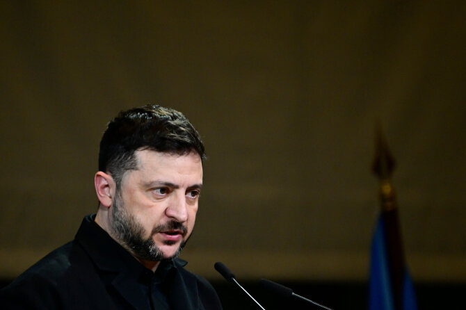 Volodymyras Zelenskis / TOBIAS SCHWARZ / AFP