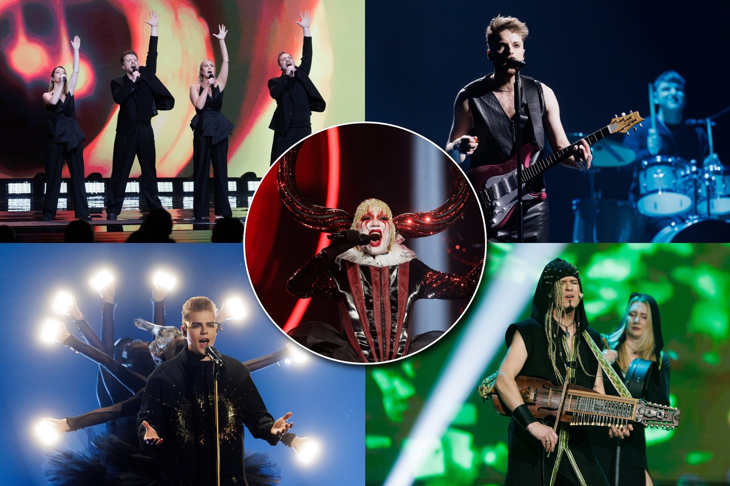 Nacionalinė penktoji „Eurovizijos“ atranka.<br>Lrytas koliažas.